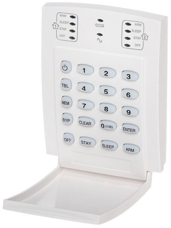 Centrala alarma Paradox Spectra SP6000 cu tastatura LED K10, cutie si traf, 8 zone, 2 partitii
