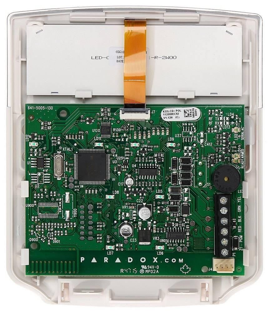 Tastatura alarma LCD Paradox K32LCD+ cu 32 de zone si meniu in romana, pentru Spectra si Magellan