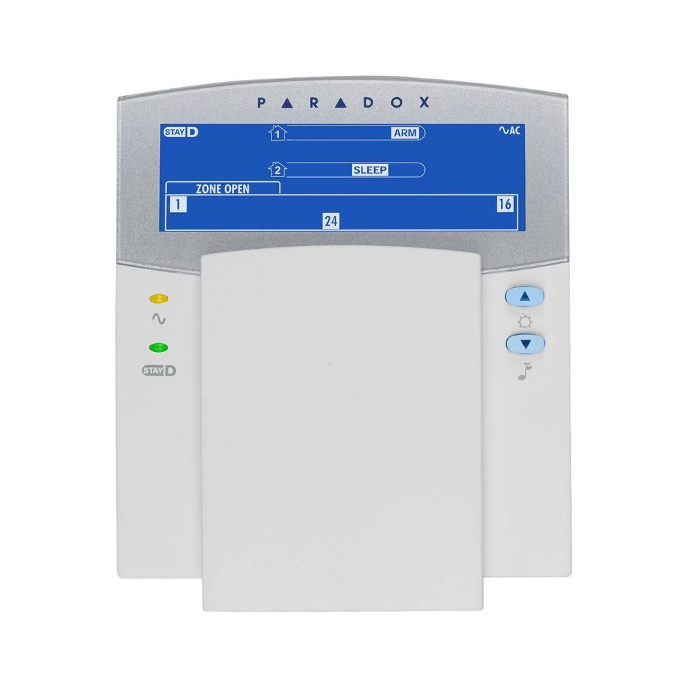 Tastatura alarma LCD cu pictograme Paradox K35, 32 de zone si 2 partitii, pentru Spectra si Magellan