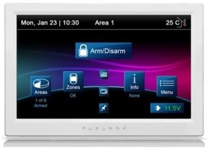 Tastatura alarma touchscreen 7 inch Paradox TM70 cu card microSD, pentru EVO, Magellan si Spectra
